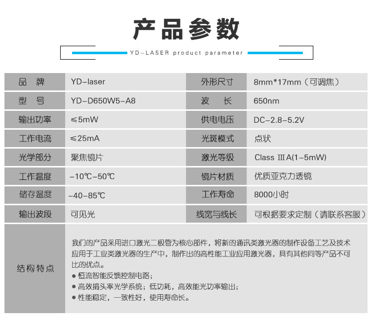 红光点状激光器