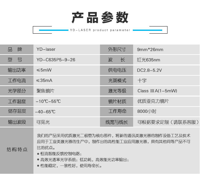 红光十字线激光模组